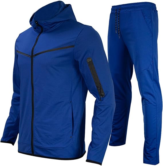 Men's Hooded Athletic Casual Suit Sweatshirt Pants Sweatshirt