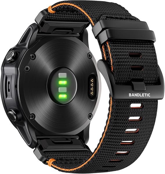Bandletic Compatible with Garmin Fenix 8 51mm 7X 6X 5X Watch Band | 26mm Quick Fit Rugged Nylon Replacement Strap for Fenix 7X 6X Pro/5X PlusR/Instinct 2X 3 50mm /Enduro/Quatix/Tactix/Epix Pro