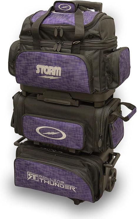 Storm 6 Ball Rolling Thunder Bowling Bag- Abstract Purple/Black