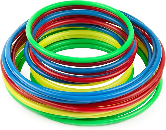 24Pcs Plastic Toss Rings Toys