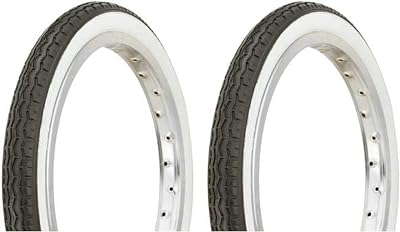 Lowrider Tire Set. 2 Tires. Two Tires Duro 16 x 1.75 BlackWhite Side Wall HF-160A. Bicycle Tires, Bike Tires, Kids Bike Tires, Bike Tires, BMX Bike Tires