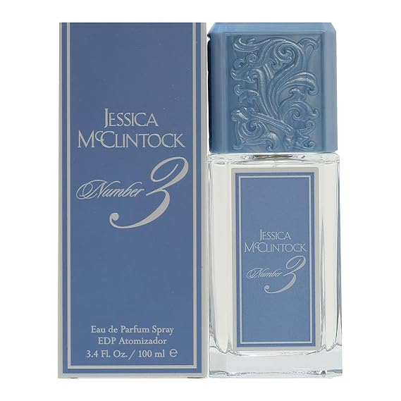 Jessica McClintock Number 3 Eau De Parfum Spray for Women, 3.4 oz - Romantic Floral Fragrance with Jasmine, Lilac, Lily of the Valley & Musk, Long-Lasting Scent