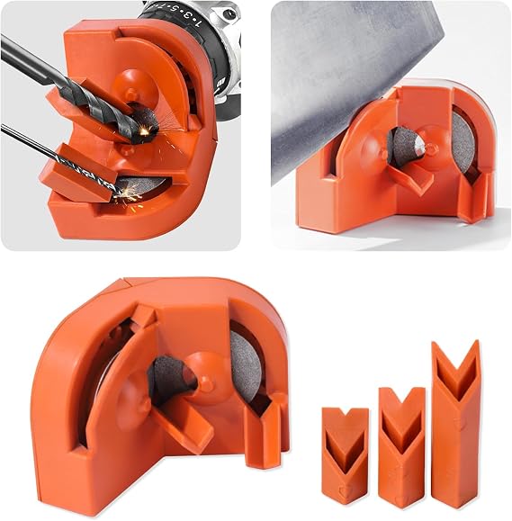 Drill Bit Sharpener - Professional Drill Bits Sharpener for All Bits, Electric Drill Bit Sharpener, Efficient Drill Bit Grinding Sharpener, Cemented Carbide drill repair kit for Grinding andPolishing