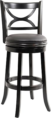 Boraam Florence Swivel Bar Stool - Distressed Black