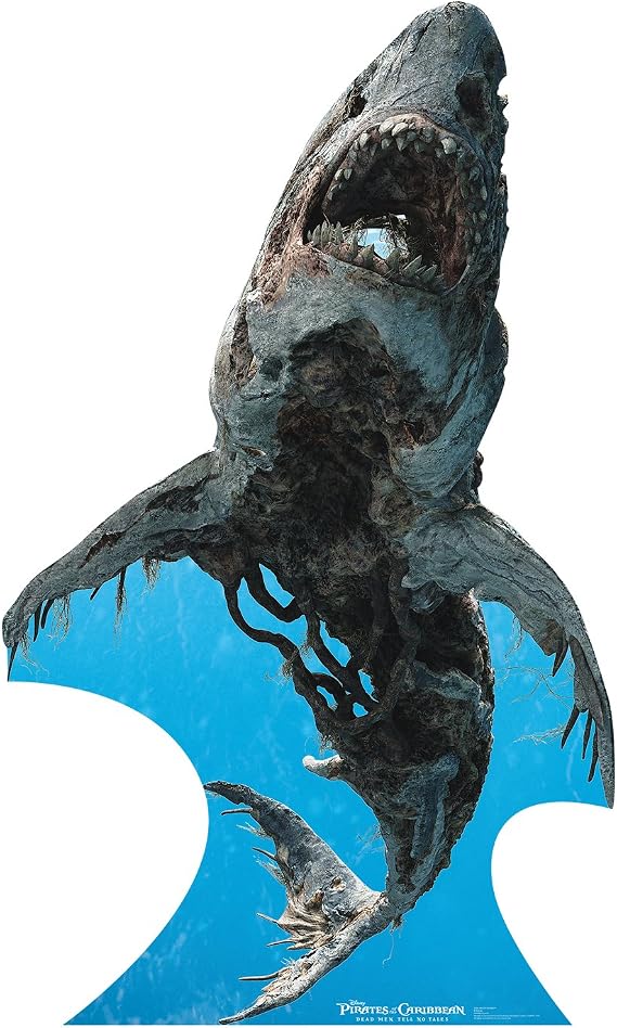 Cardboard People Ghost Shark Life Size Cardboard Cutout Standup - Pirates of The Caribbean: Dead Men Tell No Tales (2017 Film)