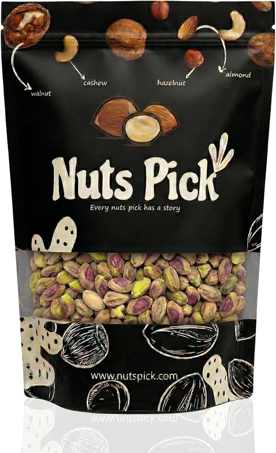 Roasted & Salted Pistachio Kernels – Shelled Pistachios with Light Sea Salt | Crunchy & Flavourful Snack | Vegetarian Friendly | Multi-Pack Available 1kg