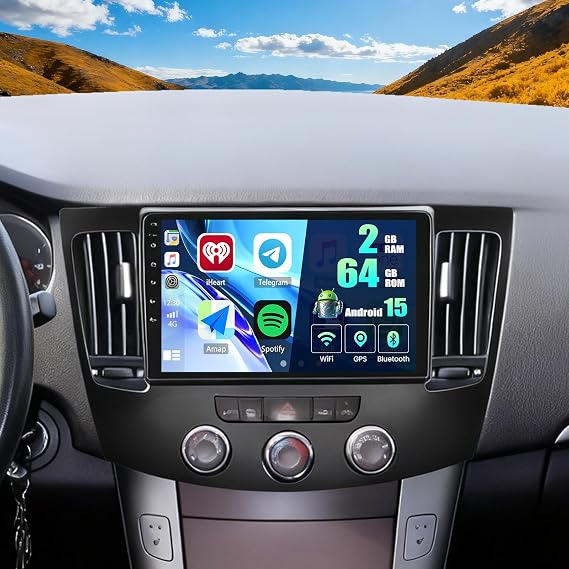 SIXTOP 2G+64G Android Car Stereo Radio for Hyundai Sonata 2009 2010 (Manual A/C) Wireless CarPlay Android Auto, 9 inch HD Touchscreen, GPS,Bluetooth, FM/RDS, Mirror Link, SWC, EQ AHD Rear Camera