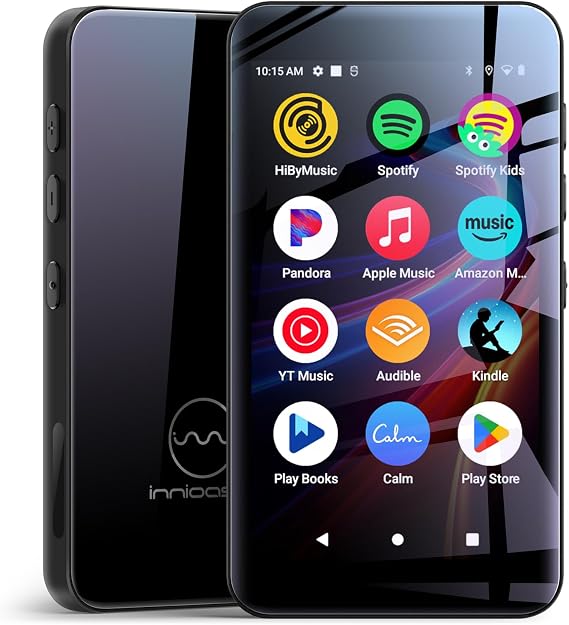 160GB innioasis G5 MP3 Player with Bluetooth and WiFi, MP3 Player with Spotify, Spotify Kids, Pandora, Play Store, Parental Manager App, Calm, 4" HD Full Touch Screen MP4 Music Player for Kids (Black)