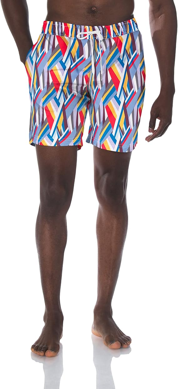 2(X)IST Men's Quick Dry Printed Board Short with Pockets