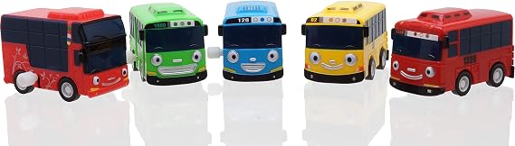 Tayo The Little Bus Wind-up Set - Christmas and Birthday Gifts for Kids, Wind-up 5pcs, tayo rogi lani gani cito, Includes Popular Tayo Friends from The Animation