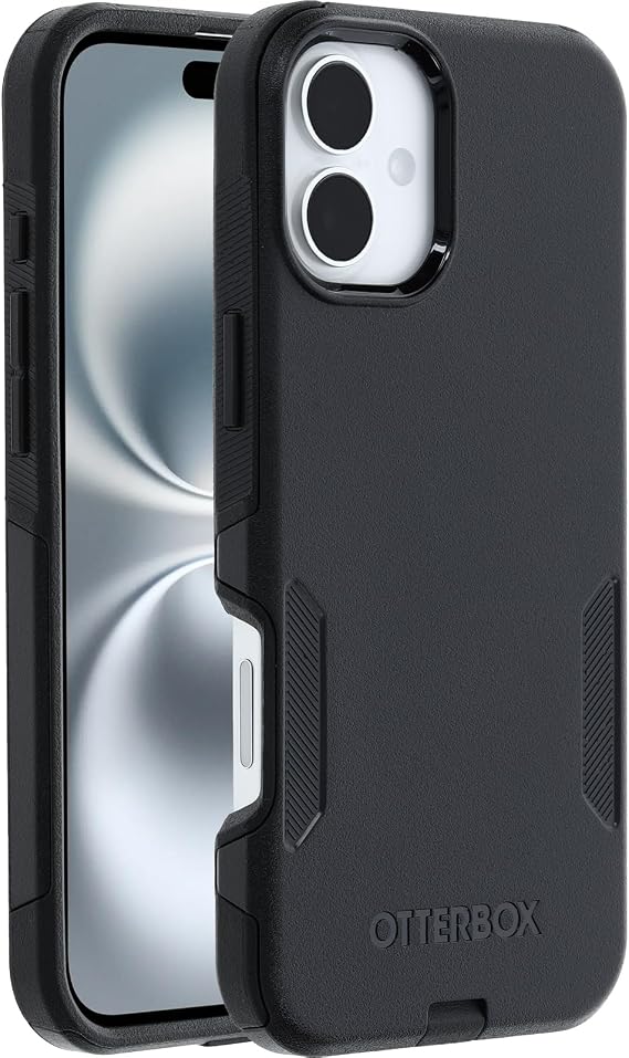 OtterBox iPhone 16 Plus Compatible Commuter Series MagSafe Case, Drop Protective Protective Case, Black