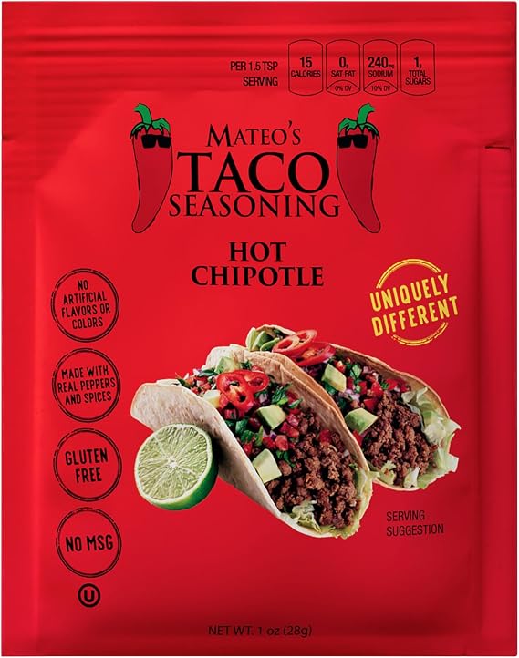Mateo's Taco Seasoning Packets Assorted Flavors and Sizes