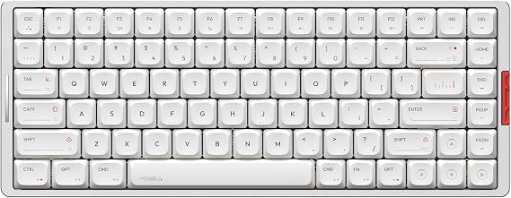 IQUNIX MQ80 Low Profile Wireless Mechanical Keyboard, Silver