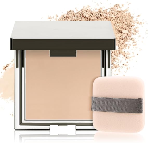 Boobeen Matte Face Finishing Powder, Smooth Setting Pressed Powder Makeup Oil Control Lightweight Long Lasting Makeup Setting Foundation Compact Powder, Soft Focus Effect Translucent Finish