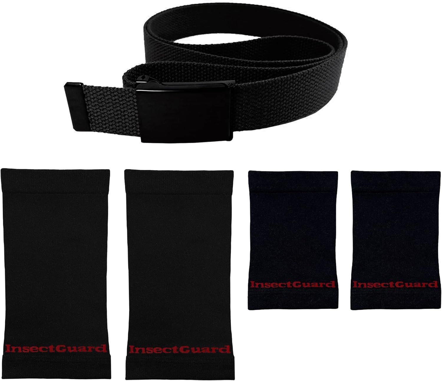 Tick Gaiters - Permethrin Treated, Ticks, Mosquitoes, Flies & More Insect Repellent, Unisex Adult, BlackBlack Complete Package 3