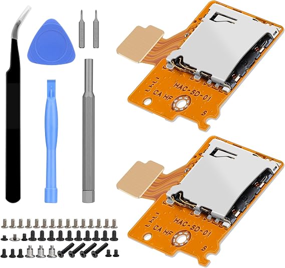 EEEKit Micro SD Card Reader: HAC-SD-01 TF Memory Card Slot Reader Board | Full Repair Tool Kit - Compatible with Nintendo Switch HAC-001
