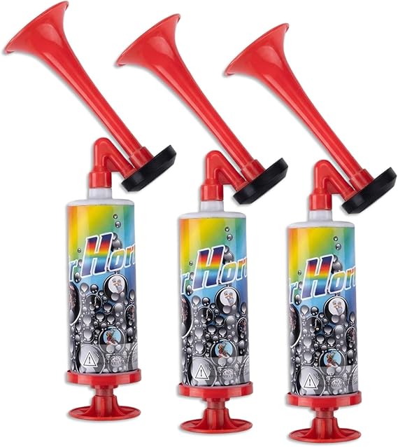 3 Pcs Air Horn, Handheld Fog Horn for Sporting Events, Fan Cheering Set with Portable Airhorn Design, Compact Size for Easy Storage and Transport