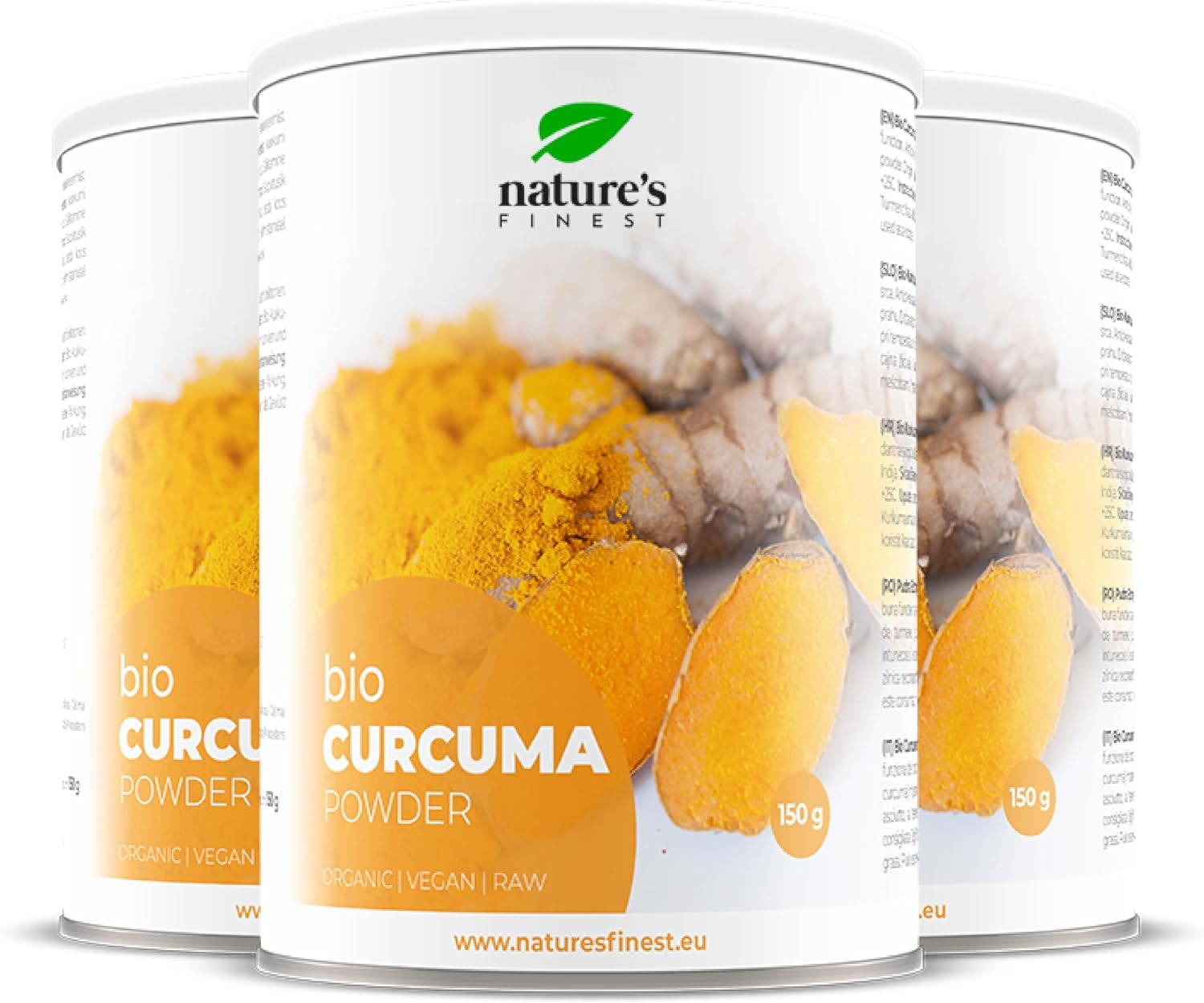 Organic turmeric powder – High-quality curcuma powder with natural curcumin – For golden milk smoothies and cuisine – Pure organic spice – 450g 150 servings