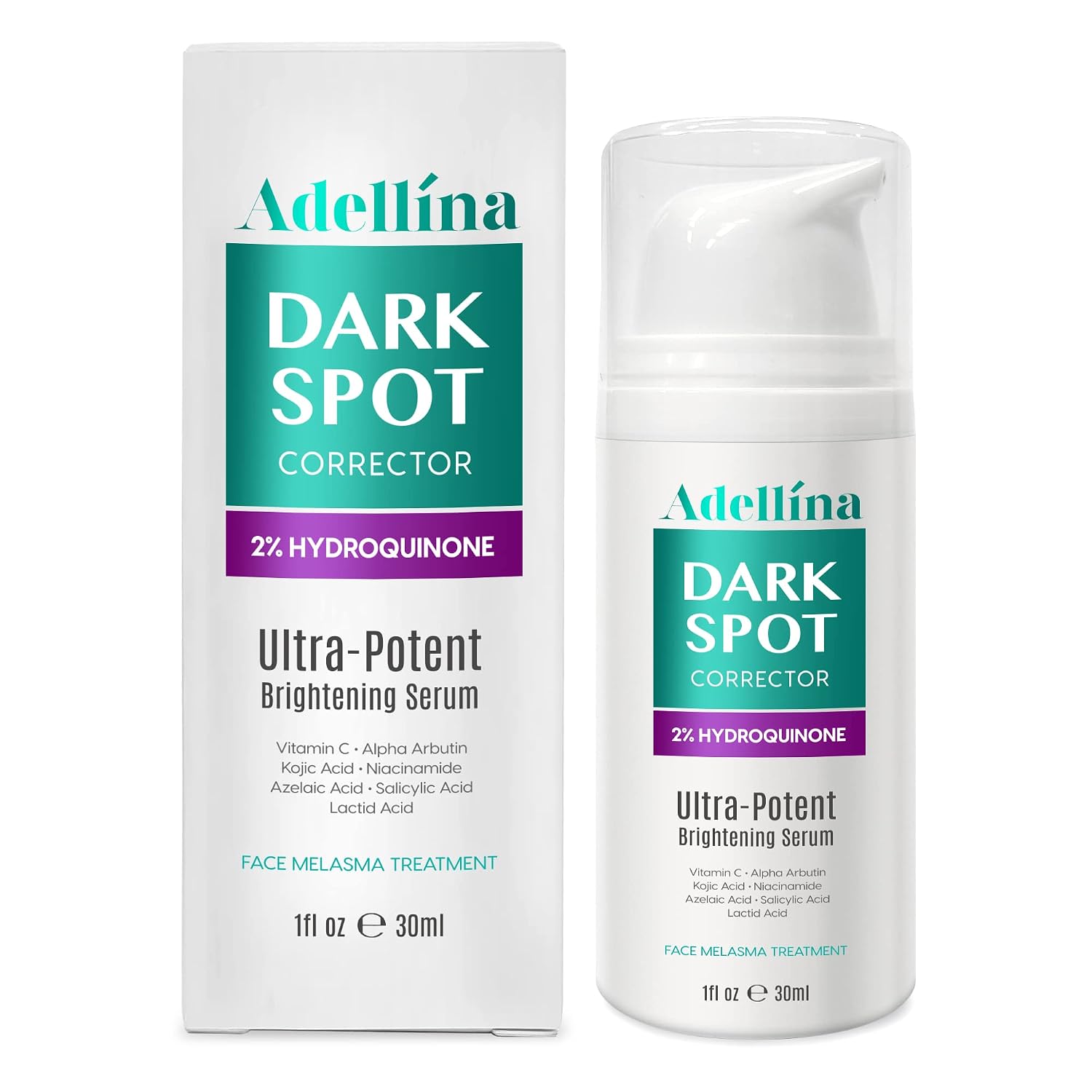 Dark Spot Corrector Serum for Face and Body, Formulated with Advanced Ingredient Dark Spot Remover for Melasma Treatment with Azelaic Acid, Kojic Acid, Alpha Arbutin