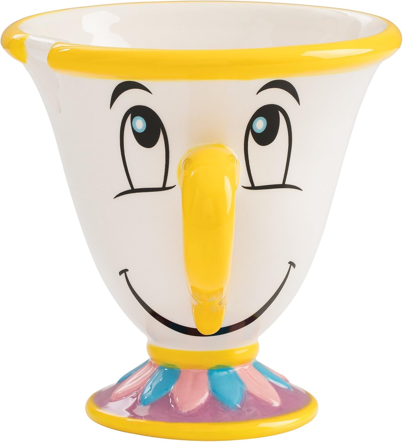Vandor Disney Beauty and The Beast Chip Replica Sculpted Ceramic Tea Cup, 8 Ounce