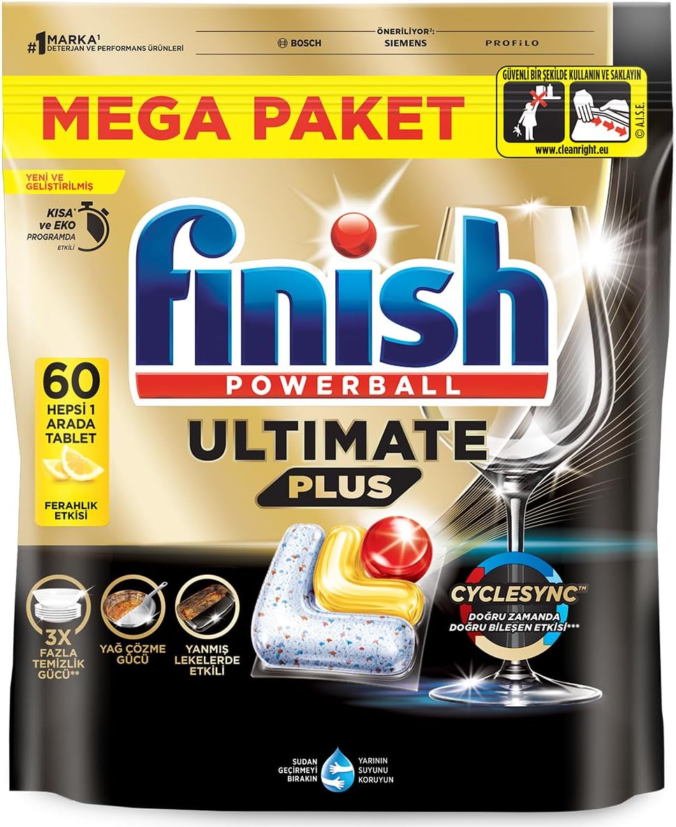 Finish Ultimate Plus Lemon 60s