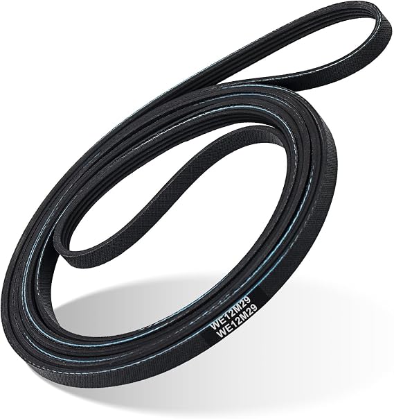 WE03X29897 WE12M29 Dryer Belt Drive Replacement for GE Dryer Belt, Whirlpool, Hotpoint, Kenmore Parts WE12M22 PS16542496 WE12M33 for GTD33EASK0WW GTD42EASJ2WW GTD42GASJ2WW GTD45EASJ2WS