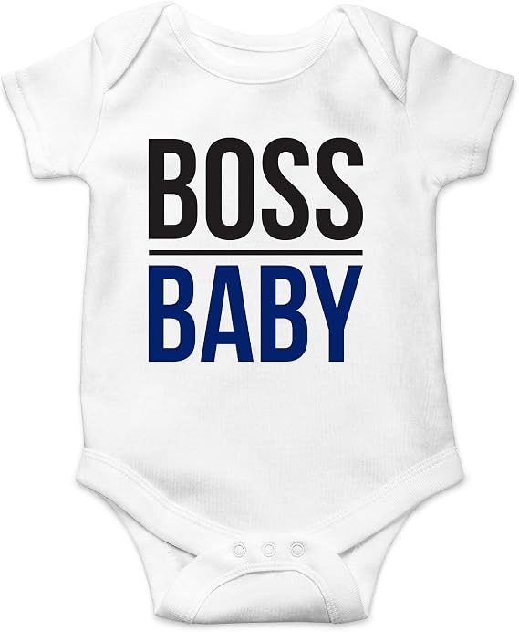 AW Fashions Boss Baby - I May Be Small, But I'm The Boss In Charge - Cute One-Piece Infant Baby Bodysuit