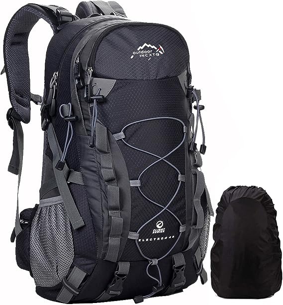 Hiking Backpack Unisex Trekking Backpack Outdoor Sports Rucksack Men and Women,Backpack for Camping Traveling Climbing Mountaineering College Rucksack with Waterproof Rain Cover