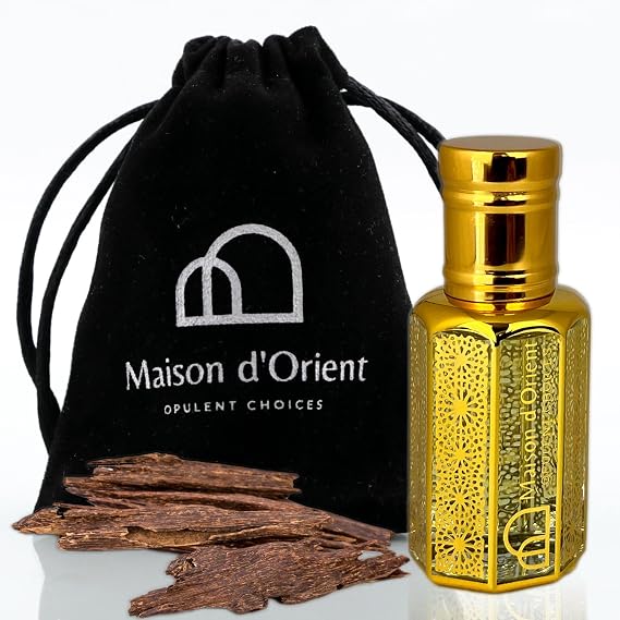 Mystic Oud Perfume Oil 12 mL Aromatic Spicy Blend with Lavender Oud and Amber. Alcohol Free Long Lasting Unisex Oil, Compliment Magnet
