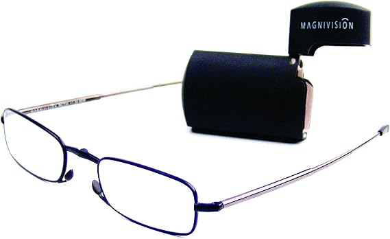 Magnivision - The Gideon Folding Reader Glasses - 2.00 Power
