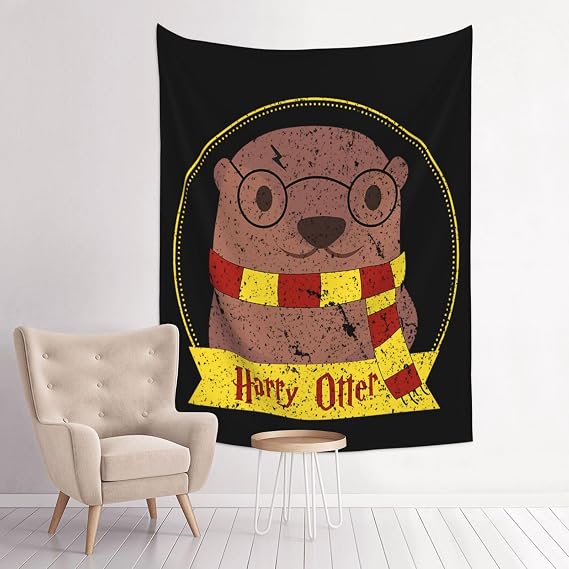 CHLGEAR Harry Otter Tapestry Wall Art Hanging Poster Banner for Living Room Bedroom Dorm Party Decor 29X37 Inch