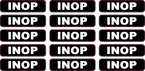 StickerTalk INOP Flight Aviation Stickers,