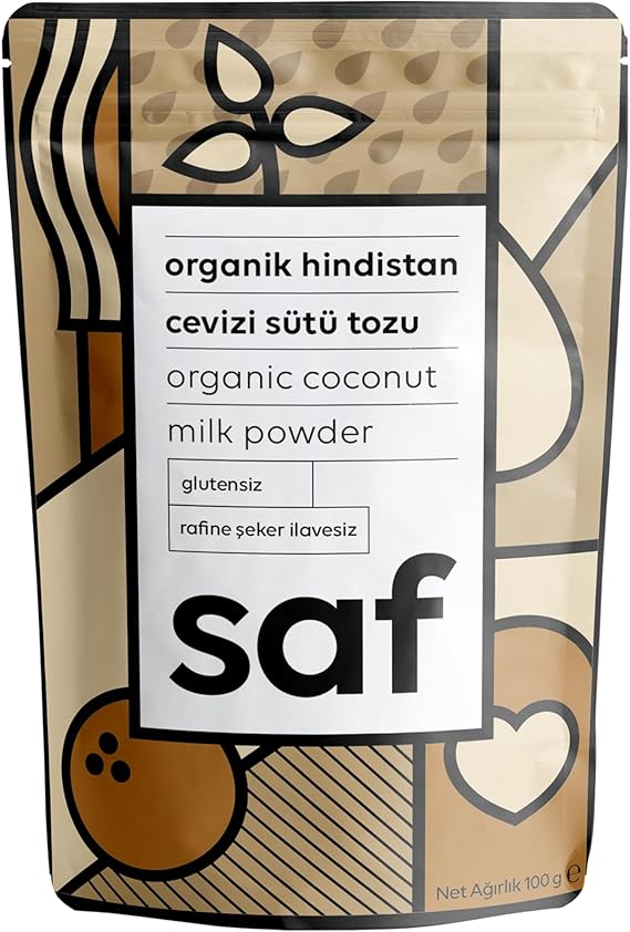 Saf Organik Hindistan Cevizi Sütü Tozu 100 Gr