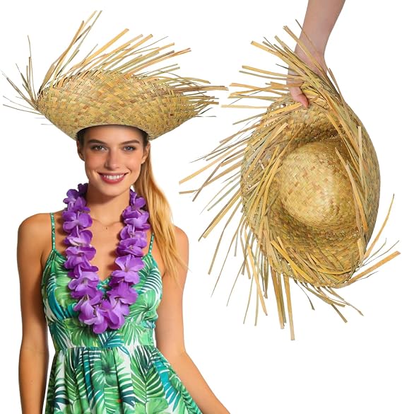 FOMIYES Straw Woven Beach Hat for Sun Protection Sun Hat Lightweight and Breathable for Outdoor Activities Fits Head