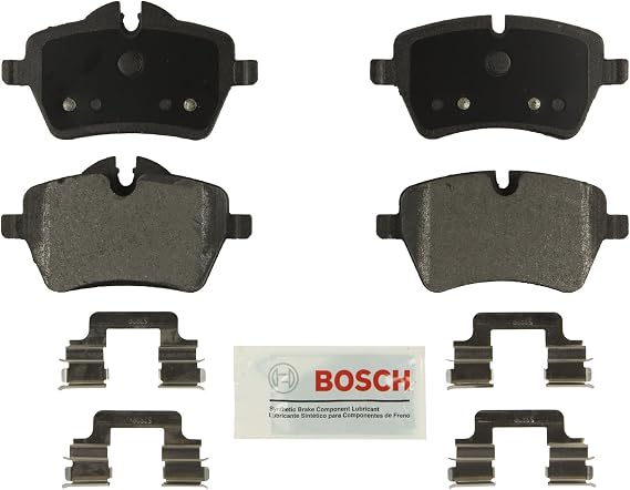 BOSCH BE1204H Blue Semi-Metallic Disc Brake Pad Set with Hardware - Front