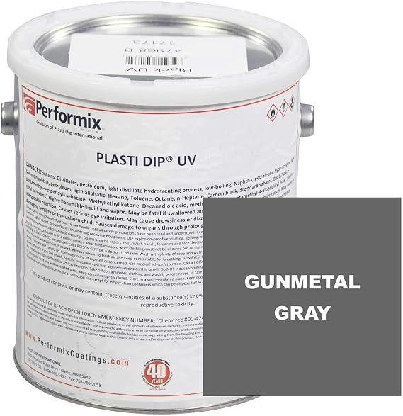 Plasti Dip Gunmetal Gray UV (Unthinned),1 Gallon
