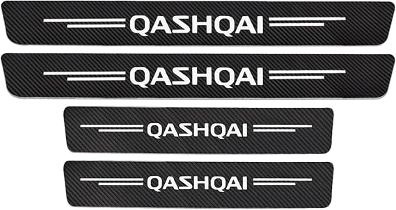 EAGLEG Carbon Fiber Car Door Sill Protection for Nis-san QASHQAI JUKE X-TRAIL NOTE TEANA TIIDA LEAF SENTRA NISMO, Car Welcome Door Door Sill Protection Sticker Decorative Styling Accessories,QASHQAI