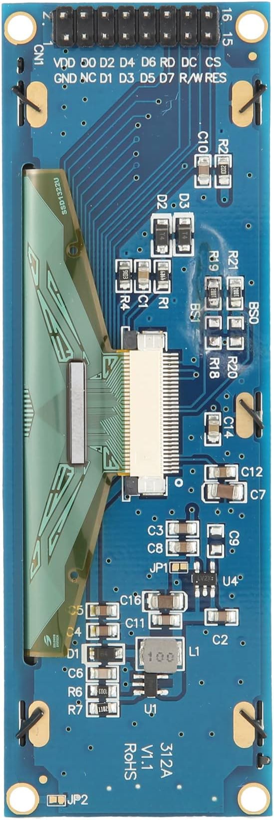 OLED Display 3.12Inch 256X64 25664 Dots Graphic LCD Module Display LCM Screen SSD1322 Controller Support SPI (Yellow)
