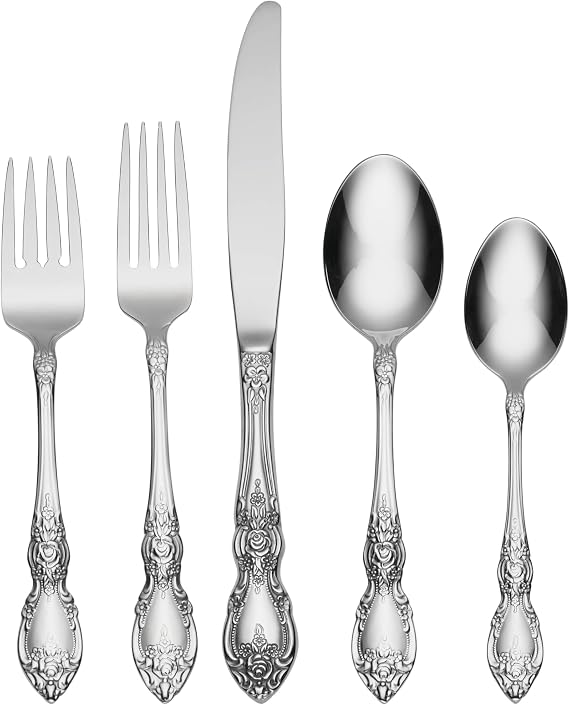 Oneida Wordsworth 20-Piece 18/0 Silverware Set for 4, Flatware