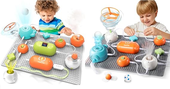 STEM Toys for Kids Ages 3-12 | 364+ Electronic Circuits Experiments | Science Kits with Snap Circuits, LED Lights, Mini Vacuum | No Soldering Needed for Young Scientists