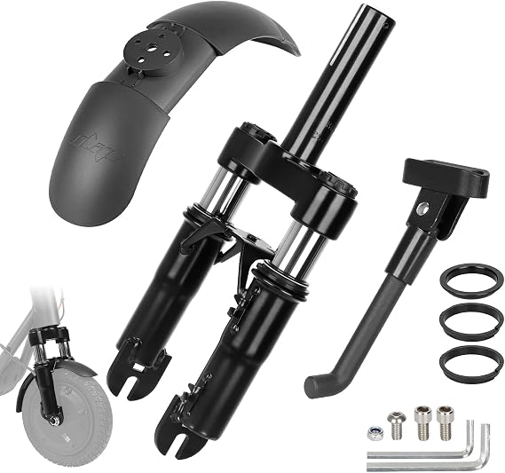 Front Suspension Kit-Shock Absorber with Adjustable Kickstand-Mudguard Fender Accessories for F20 F25 F30 F40 F40i D18E D28E D38E D40X Electric Scooters