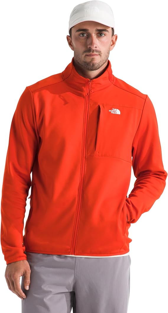 THE NORTH FACE Men's TNF Performance Fleece Full Zip Jacket | Lightweight Pullover With Zip Pockets