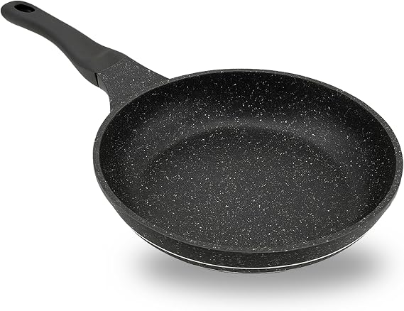 Non-Stick Frying Pan Induction Electric & Gas Hob | Die Cast Aluminium Skillet with Soft Touch Handle | Heavy Duty Oven Safe Pan for Healthy Home Cooking (28 cm)