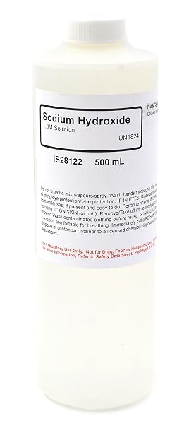 Sodium Hydroxide Solution, 1M, 500mL - The Curated Chemical Collection