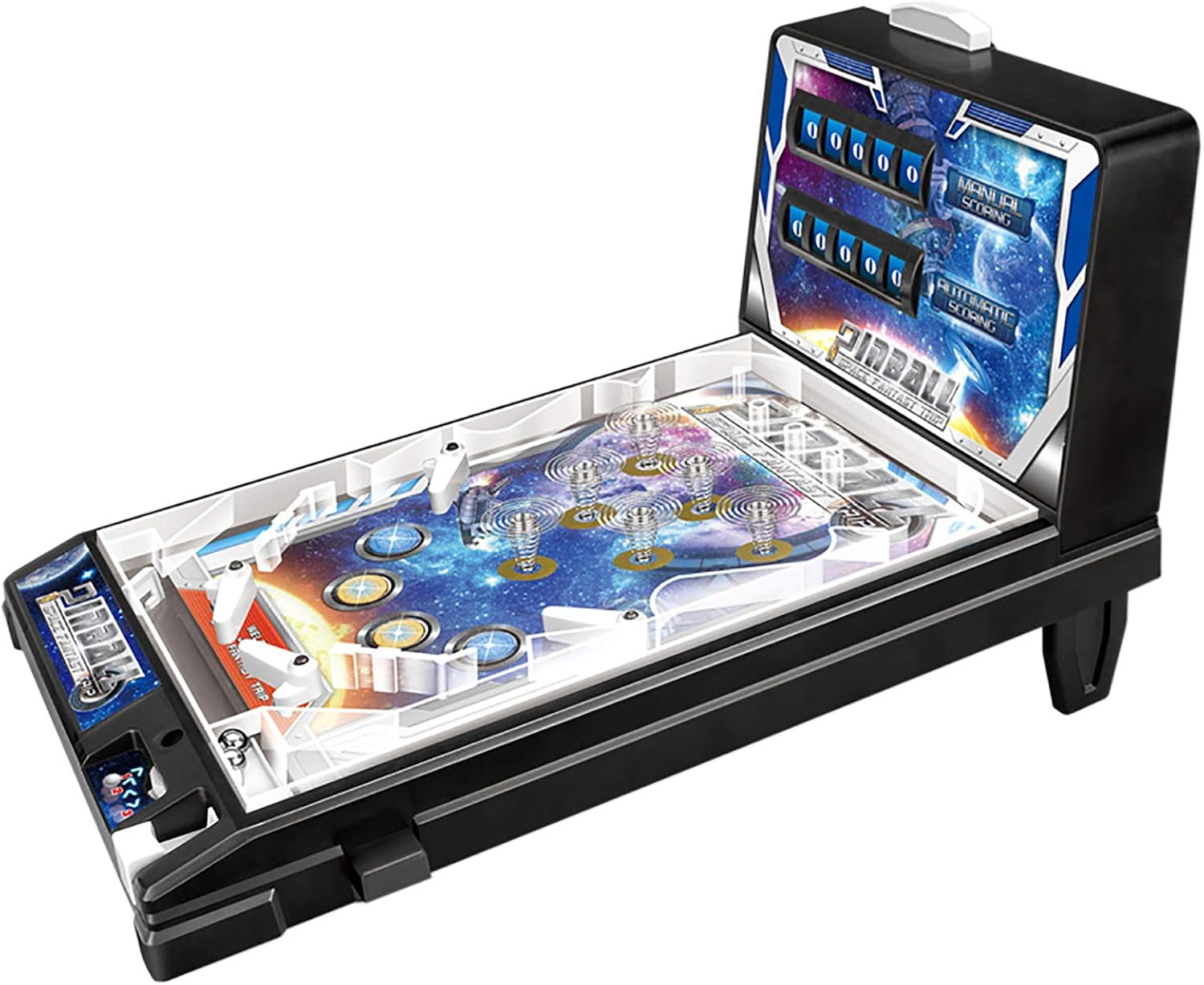 Mini Pinball Toys Space Pinball Toys Kids Room Pinball Birthday Gift Parent-child Game Console Pinball Toys with Light