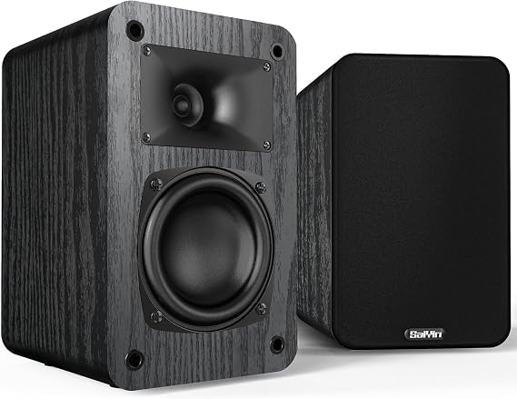 Saiyin 2-Way Passive Bookshelf Speakers 60Hz Bass