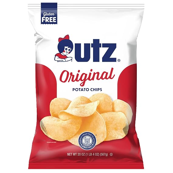Utz All Natural Original Potato Chips, 20 oz.