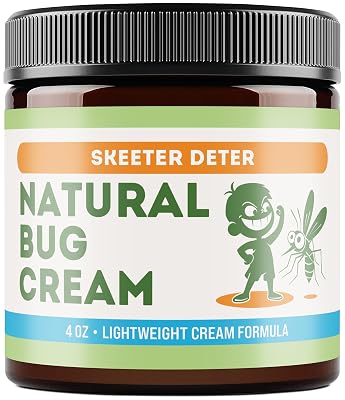 Magnum Solace Natural Bug Cream - No Spray Formula, Made with Plant Essential Oils, Safe for Kids
