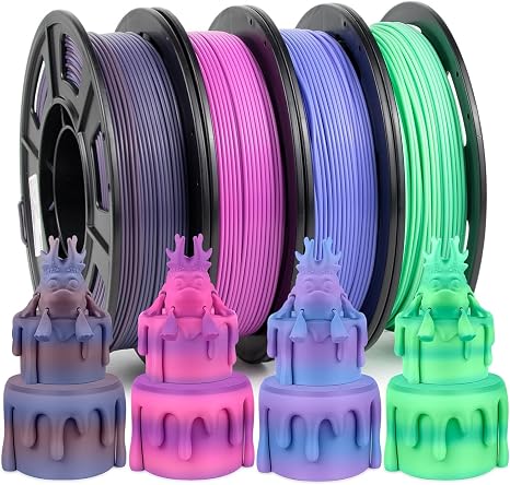 iSANMATE Rainbow Filament PLA 1.75, PLA 3D Printer Filament 1kg/2.2lbs