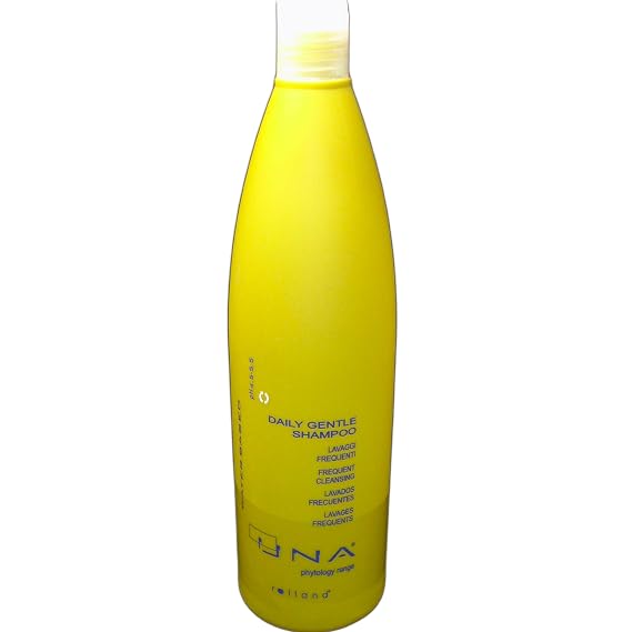 UNA Daily Gentle Shampoo - Argan Oil, Shea Butter & Silk Protein for All Hair Types - Moisturizing, UV Protection, Sulfate & Paraben-Free - Softness & Shine - 1000ml